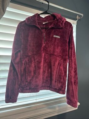 Columbia Women’s Fireside Marionberry Plush Quarter-Zip Fleece